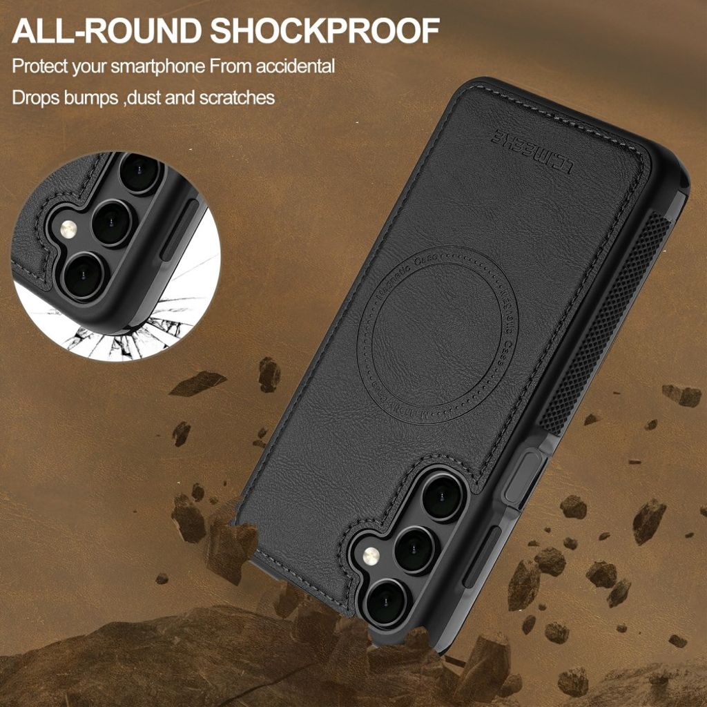 LC.IMEEKE Samsung Galaxy A37 5G MagSafe-yhteensopiva Kuori - Musta