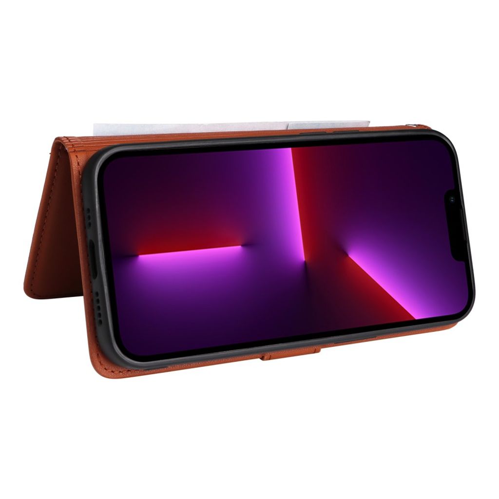 BETOPNICE iPhone 13 Pro Max Lompakkokotelo Irrotettava PU-nahka – Ruskea