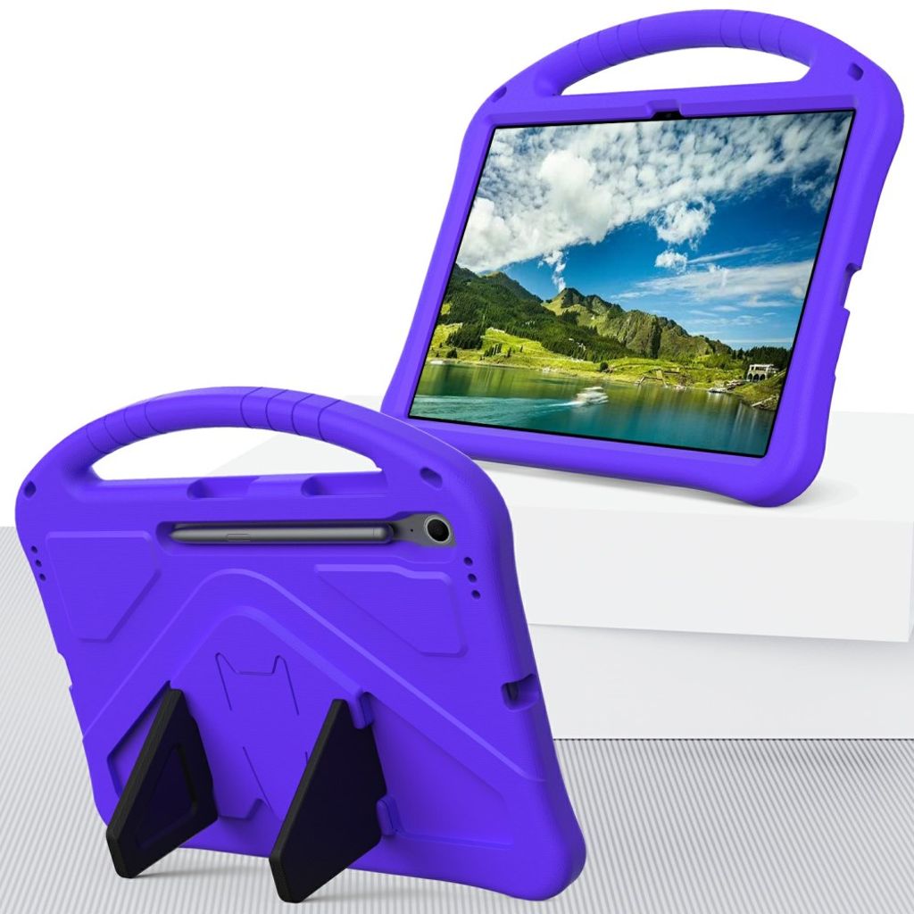Samsung Galaxy Tab S10 FE Plus Case with Handle stand - Purple