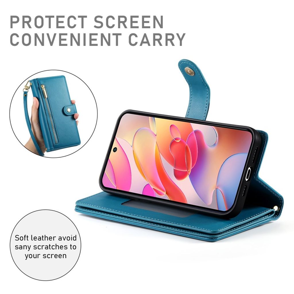Samsung Galaxy A17 5G / A26 5G Etui med Bærerem - Blå