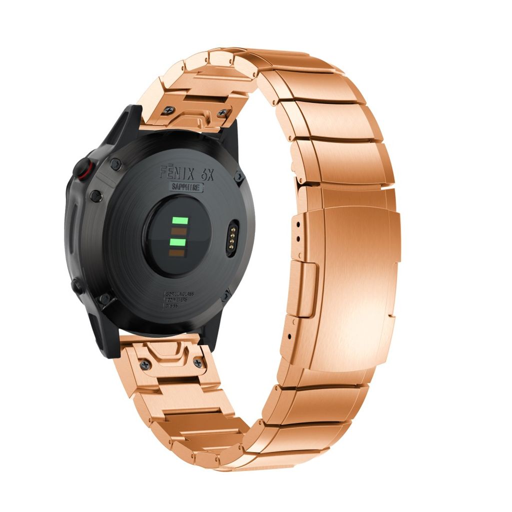 Garmin Fenix ​​​​6X Stainless Steel Watch Strap - Rose Gold