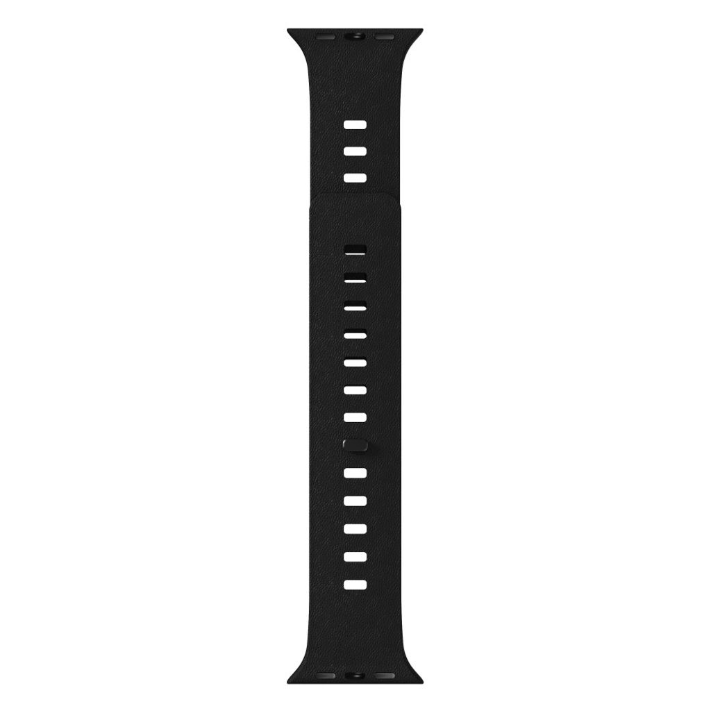 Apple Watch 49/46/44/42mm Klockarmband i texturerat silikon - Svart