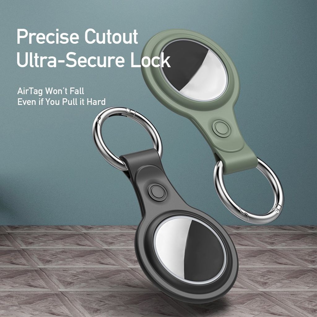 DUX DUCIS Apple AirTag etui 4-pakning med nøkkelring – flerfarget