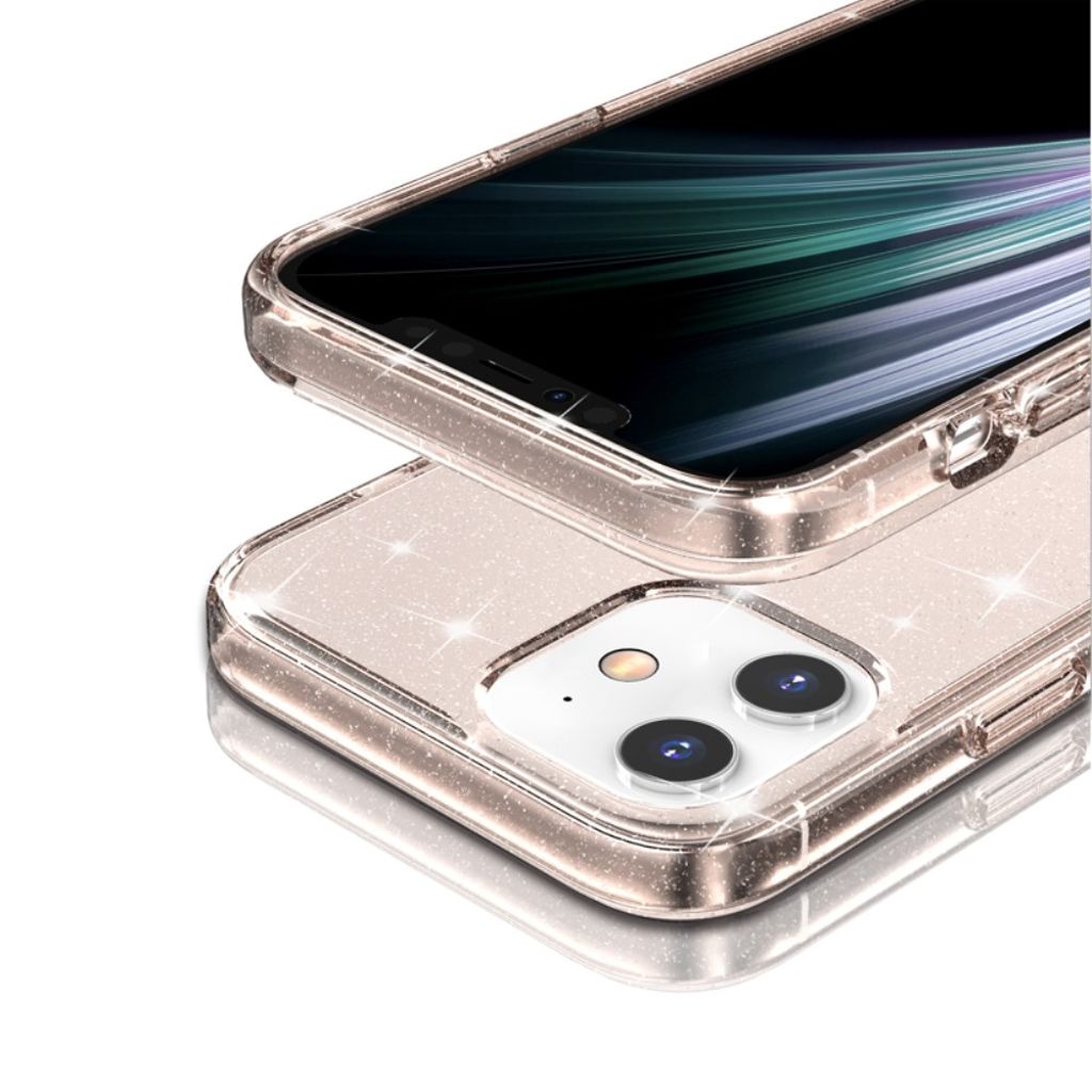 iPhone 12 Mini Cover Glitter - Guld