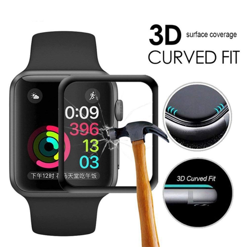 Apple Watch Series 4 Skjermbeskytter Herdet Glass 40mm - Gjennomsiktig