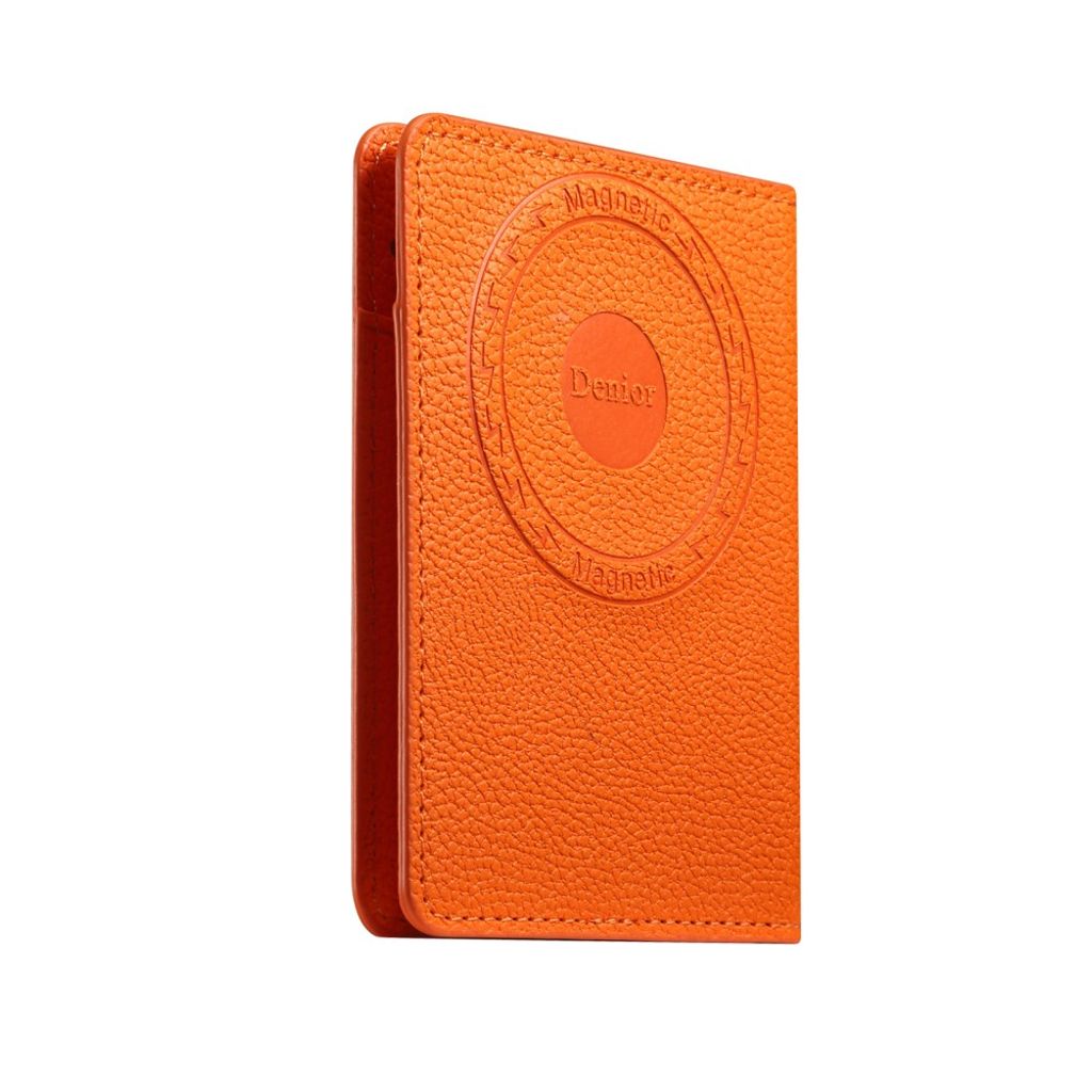 DENIOR MagSafe Wallet Magnetisk Kortholder for Mobiltelefon - Oransje