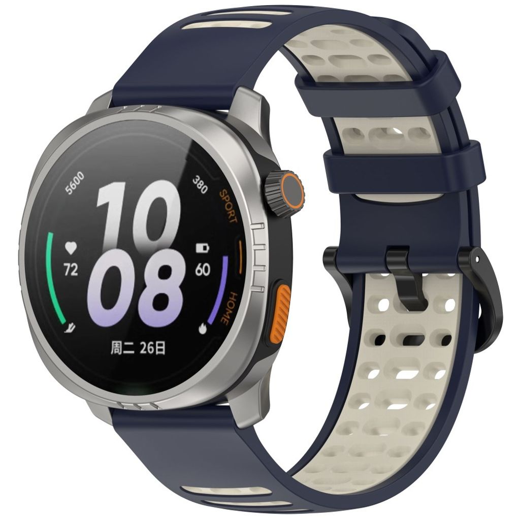 Xiaomi Watch S4 / Keep Watch Pilot 1 Urrem, 22mm - Mørkegrå / Beige