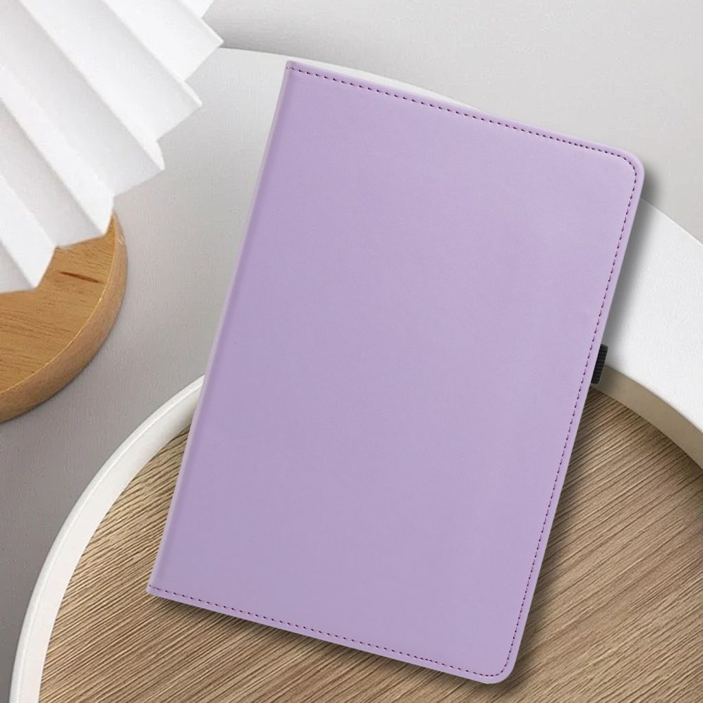 Samsung Galaxy Tab S12 Plus Fodral med Roterbart Stativ - Ljuslila