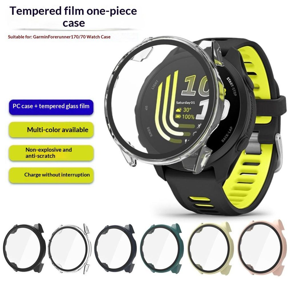 Garmin Forerunner 170/70 Skal med Skärmskydd – Transparent