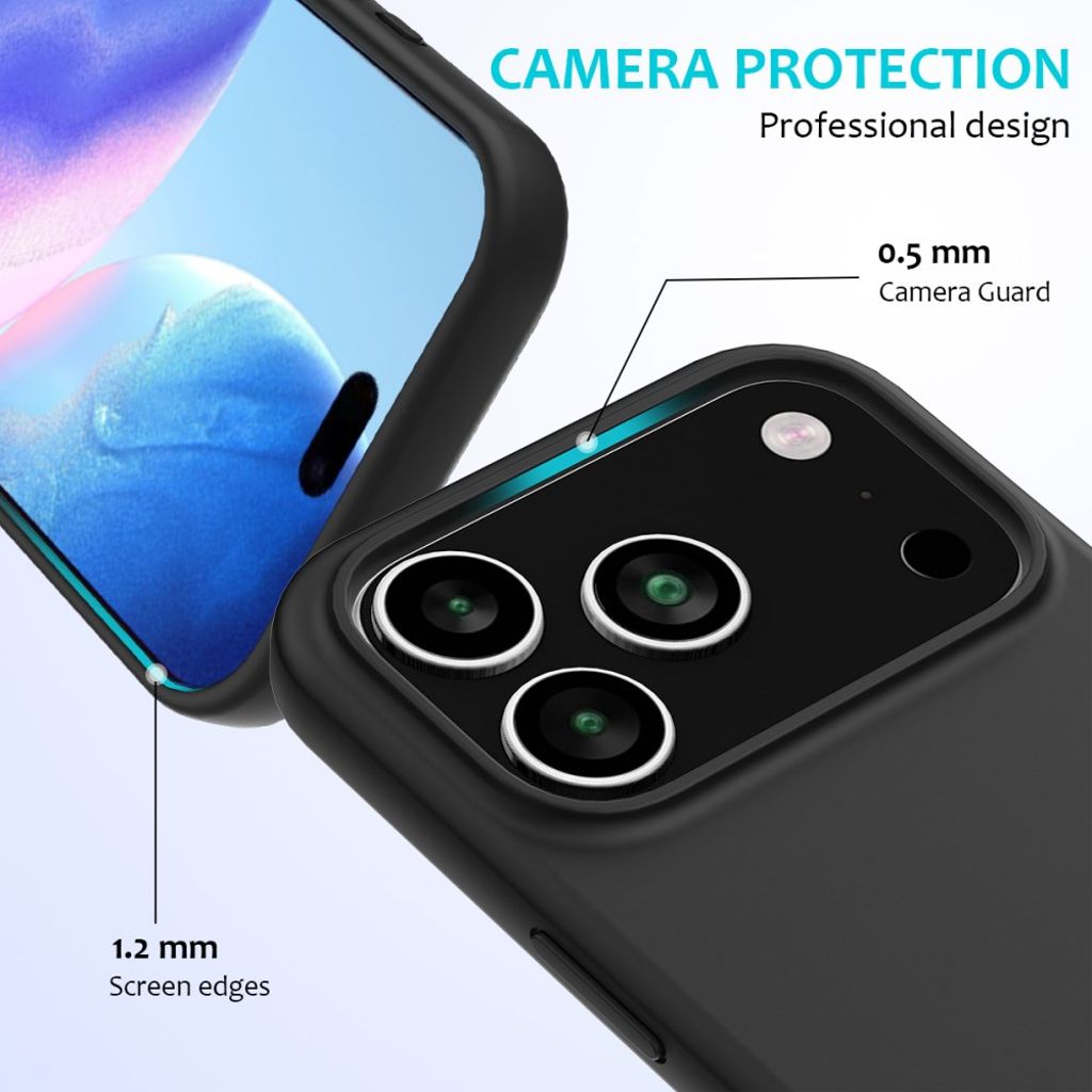 iPhone 17 Pro Silicone Phone Case - Black