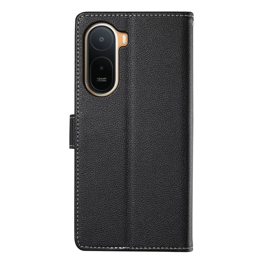 Xiaomi Poco C85x 5G/Redmi A7 Pro Plånboksfodral PU-läder - Svart