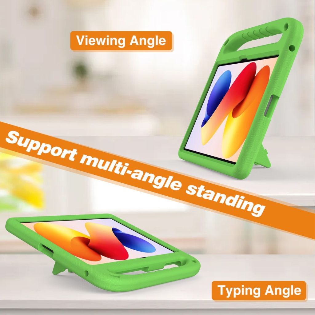 Xiaomi Redmi Pad 2 Pro Deksel med Håndgrep og Støtteben - Grønn