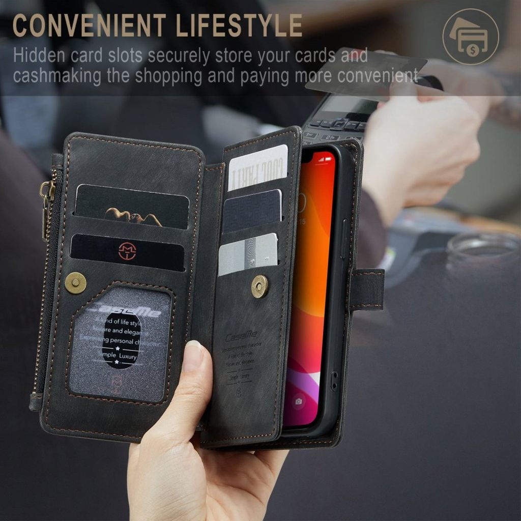 CASEME iPhone 12 Mini Cover with Stand - Black