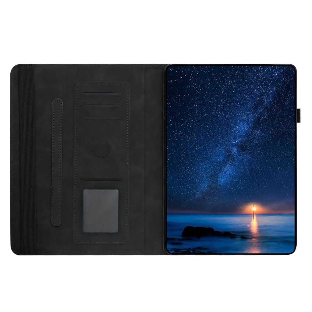 Samsung Galaxy Tab A11 / A9 Etui i PU-skinn - svart