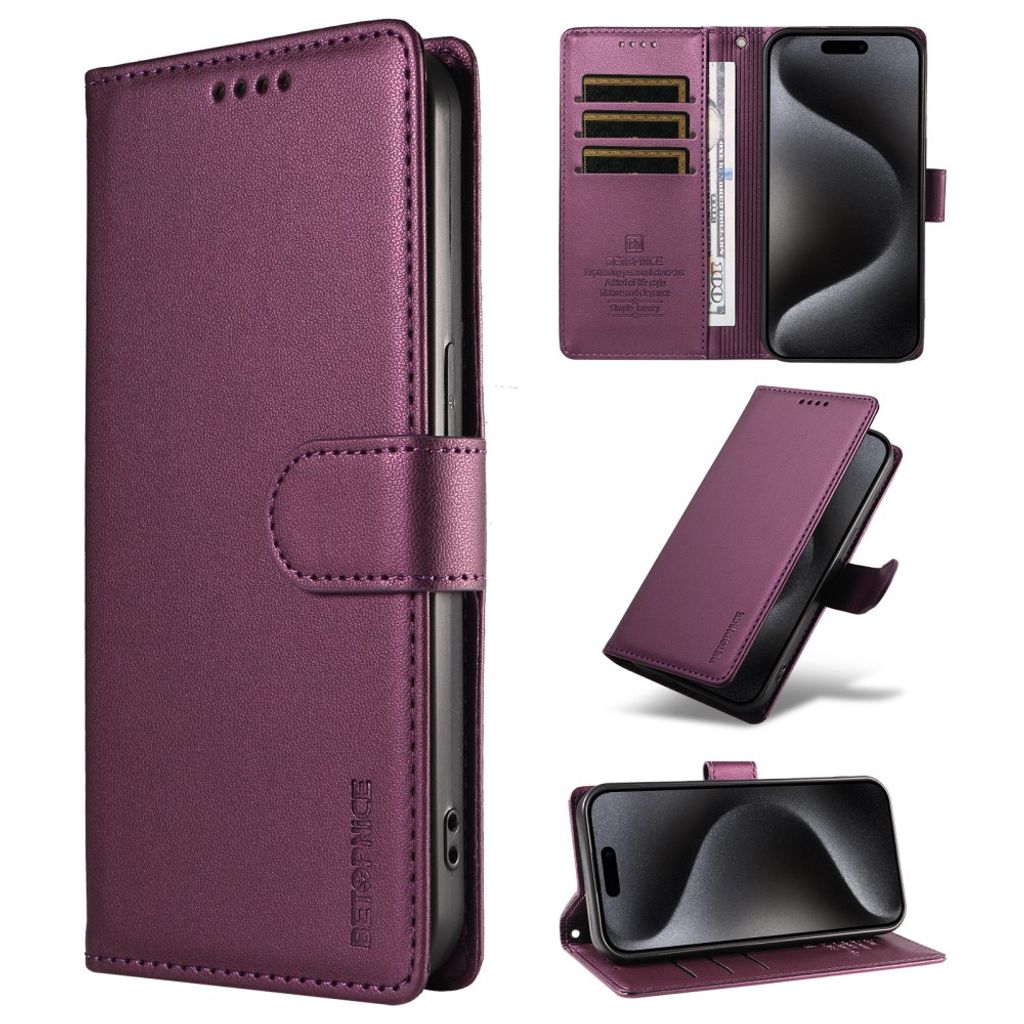 BETOPNICE Xiaomi 17T Pro Lompakkokotelo RFID esto - Violetti