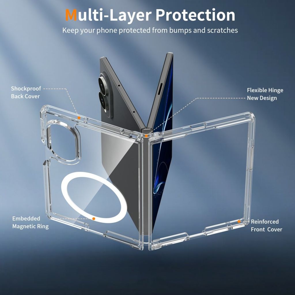 Samsung Galaxy Z Fold8 MagSafe Cover - Gennemsigtig