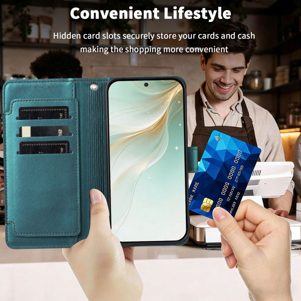 Xiaomi 17T Lompakkokotelo käsihihnalla - Tuquoise