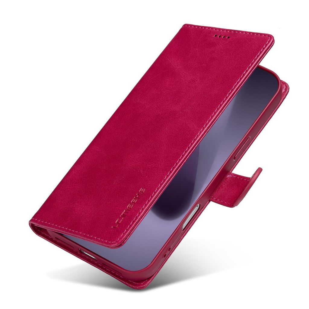 LC.IMEEKE iPhone 17 Pro Pung-cover med Stander - Lyserød