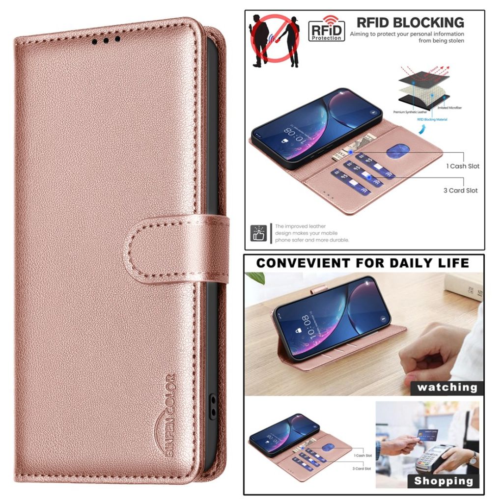 BINFEN COLOR Samsung Galaxy S25 FE Fodral - Roséguld