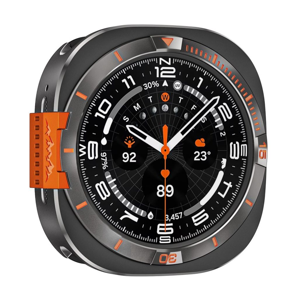Samsung Galaxy Watch Ultra (2025) 47mm/Ultra 47mm Skal – Svart/Orange