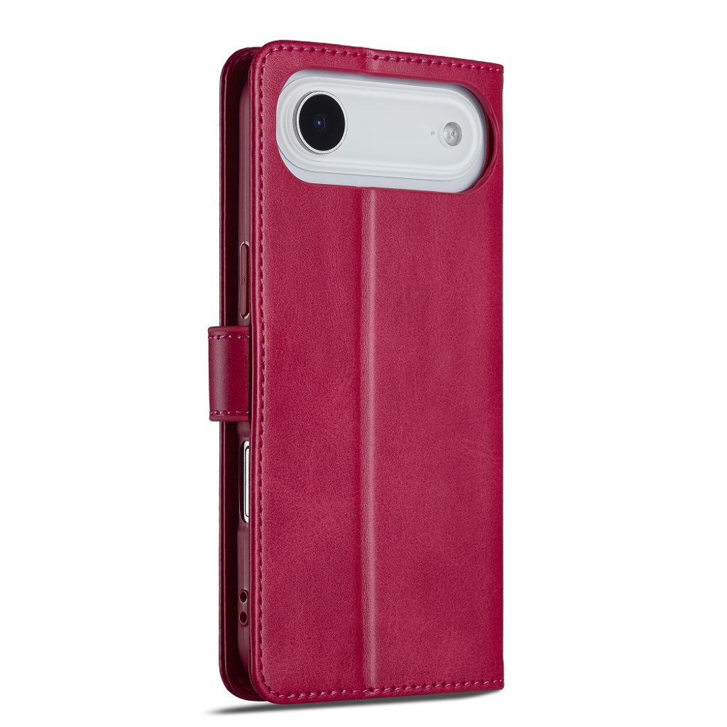 LC.IMEEKE iPhone 17 Air Pung-etui med Stander – Lyserød