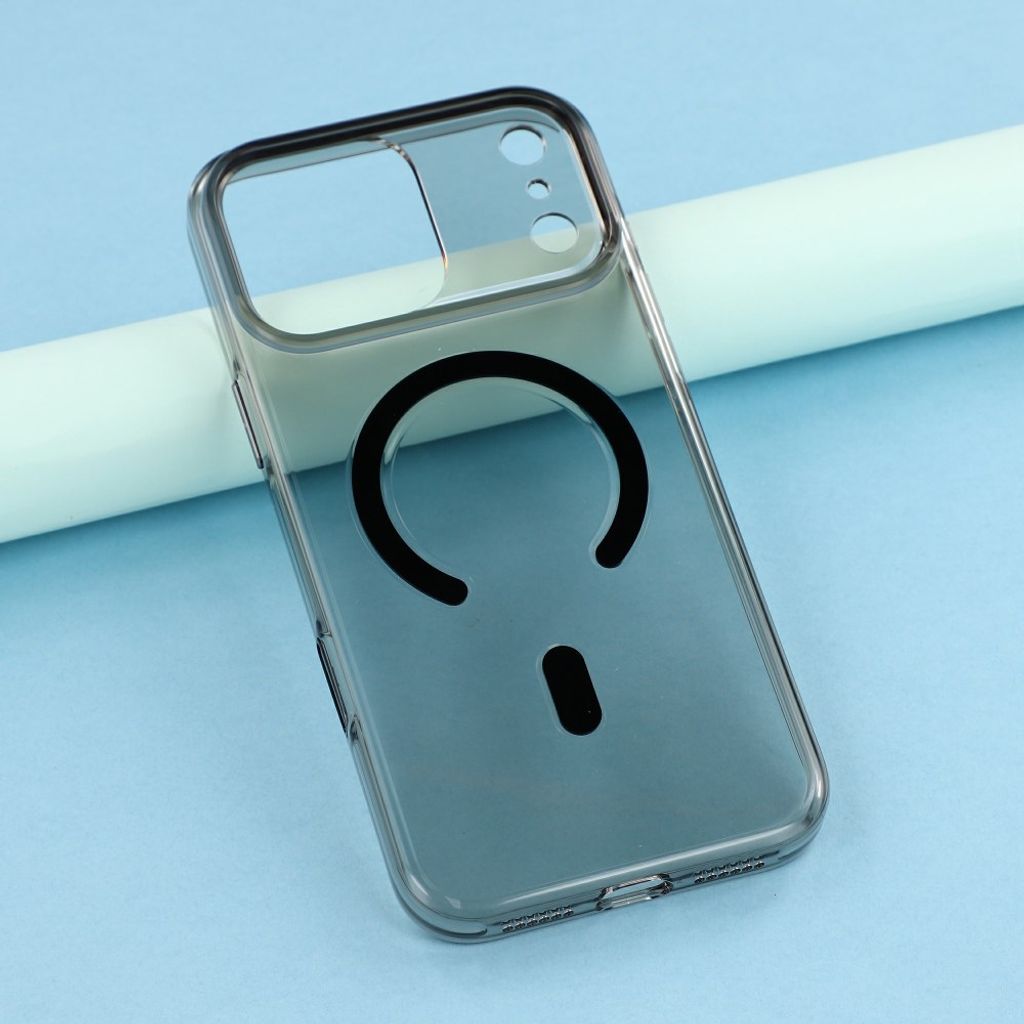 JAUCASE iPhone 18 Pro Max/17 Pro Max MagSafe Kuori - Läpinäkyvä/musta