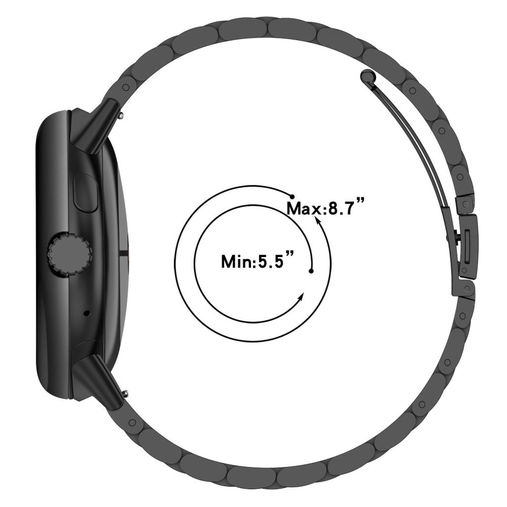 Google Pixel Watch 3 45 mm Kellonranneke Ruostumaton teräs - kulta