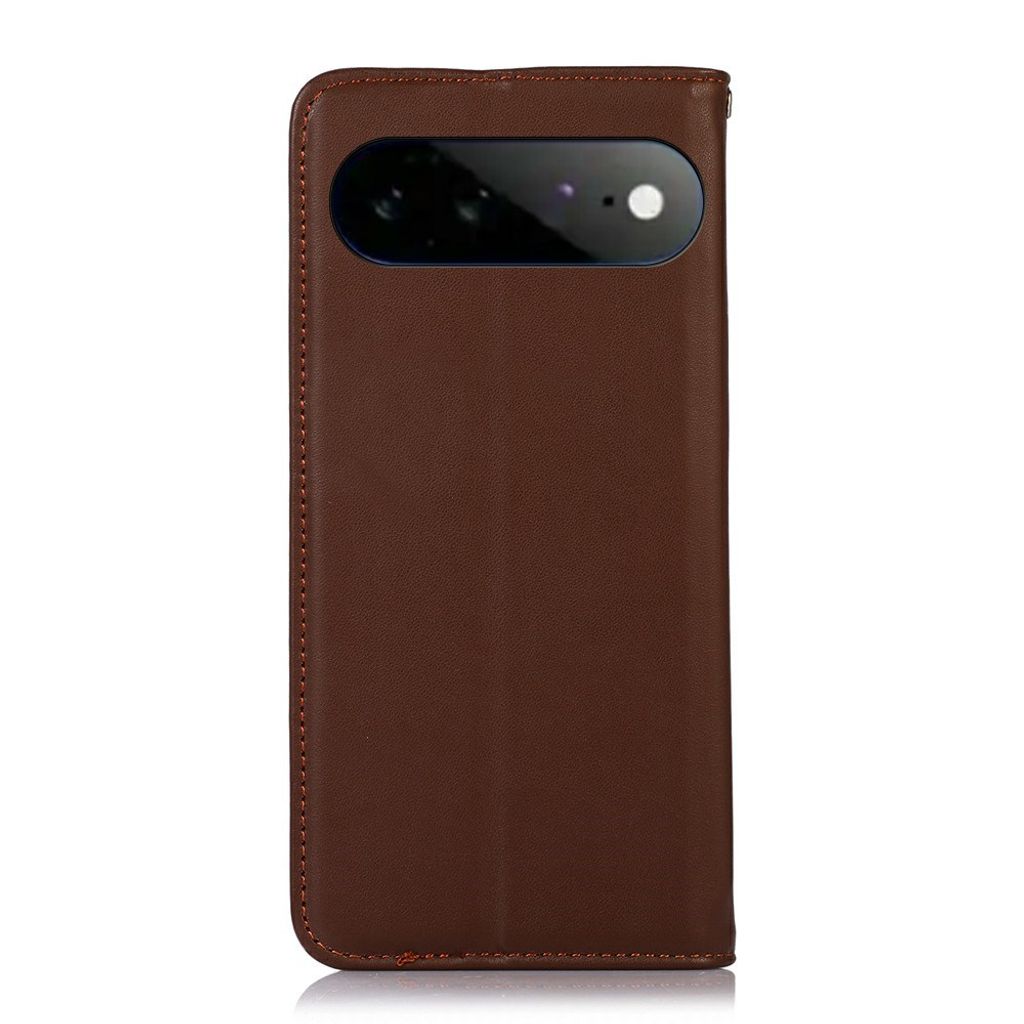 KHAZNEH Google Pixel 11 Pro XL Plånboksfodral Äkta Läder RFID - Brun