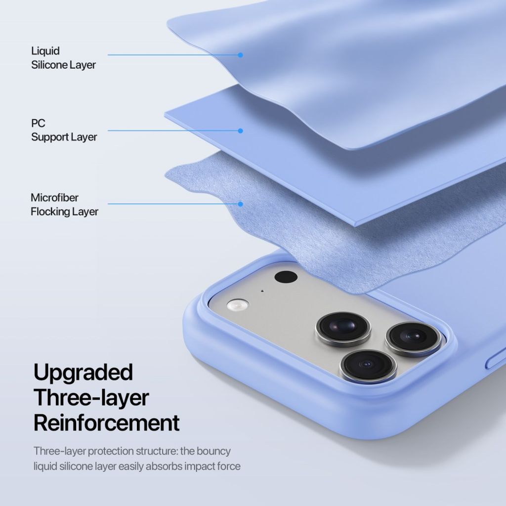 DUX DUCIS iPhone 18 Pro/17 Pro Skal i Silikon - Ljusblå
