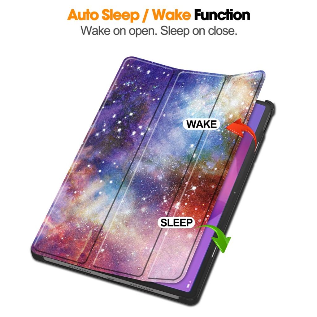 Lenovo Idea Tab Pro Etui med Stativ og Mønsterdesign – Lilla