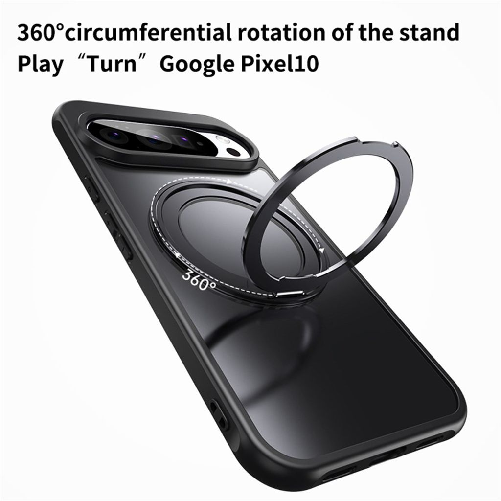Google Pixel 11 / 11 Pro Skal med ringstativ - Transparent