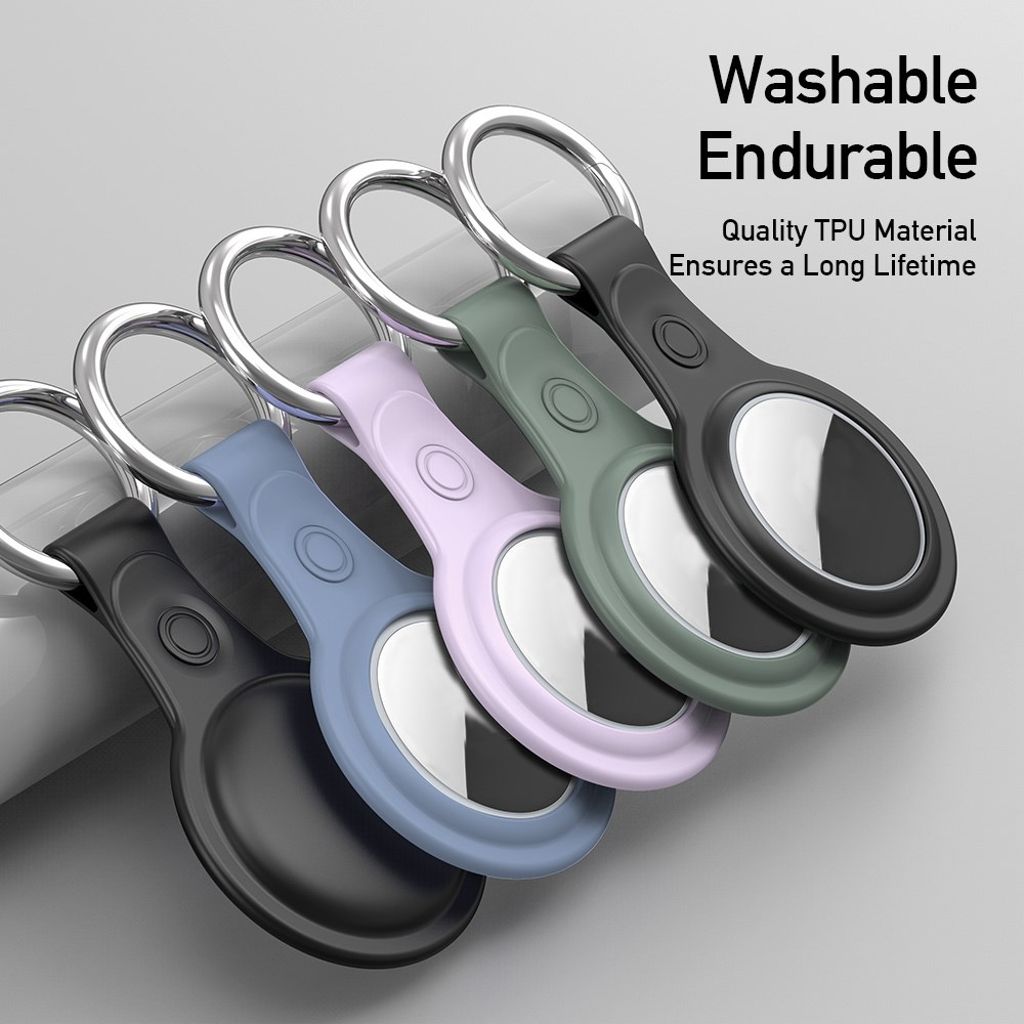 DUX DUCIS Apple AirTag etui 4-pakning med nøkkelring – flerfarget