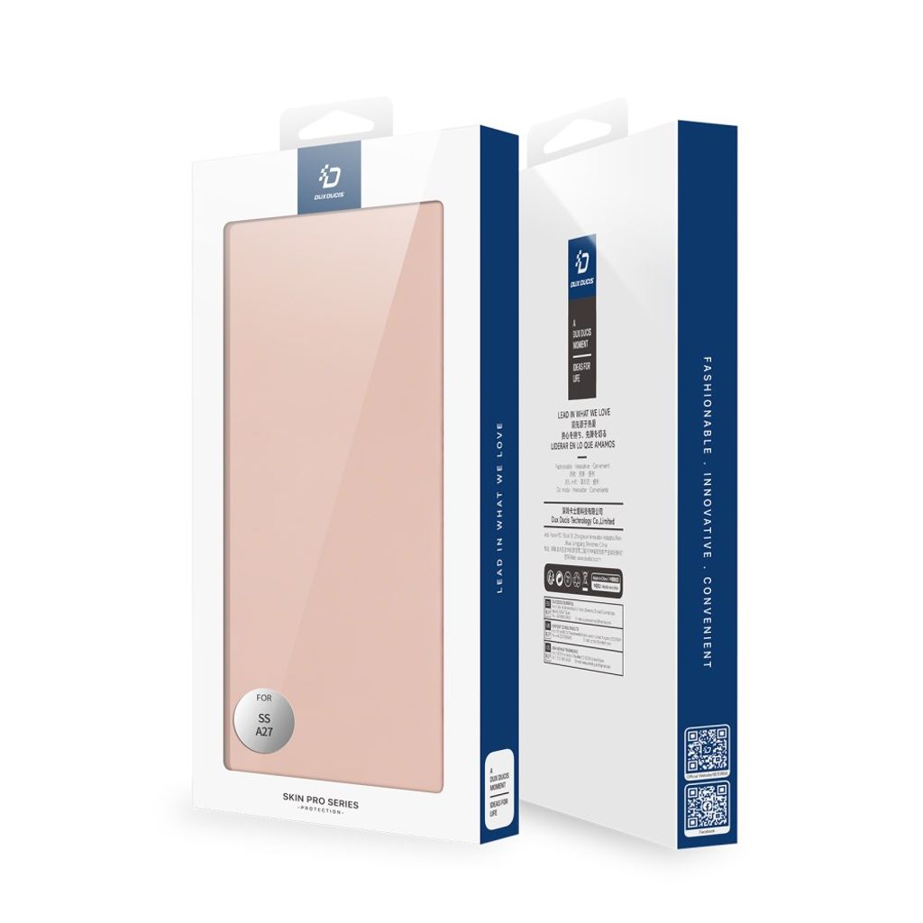Dux Ducis Samsung Galaxy A27 5G Kotelo Kortin haltija – Vaaleanpunainen