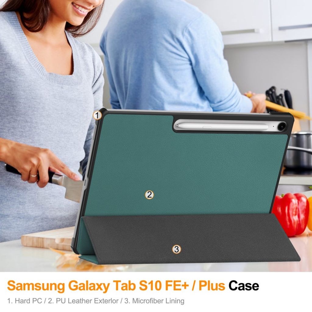 Samsung Galaxy Tab S10 FE Plus Cover - Green