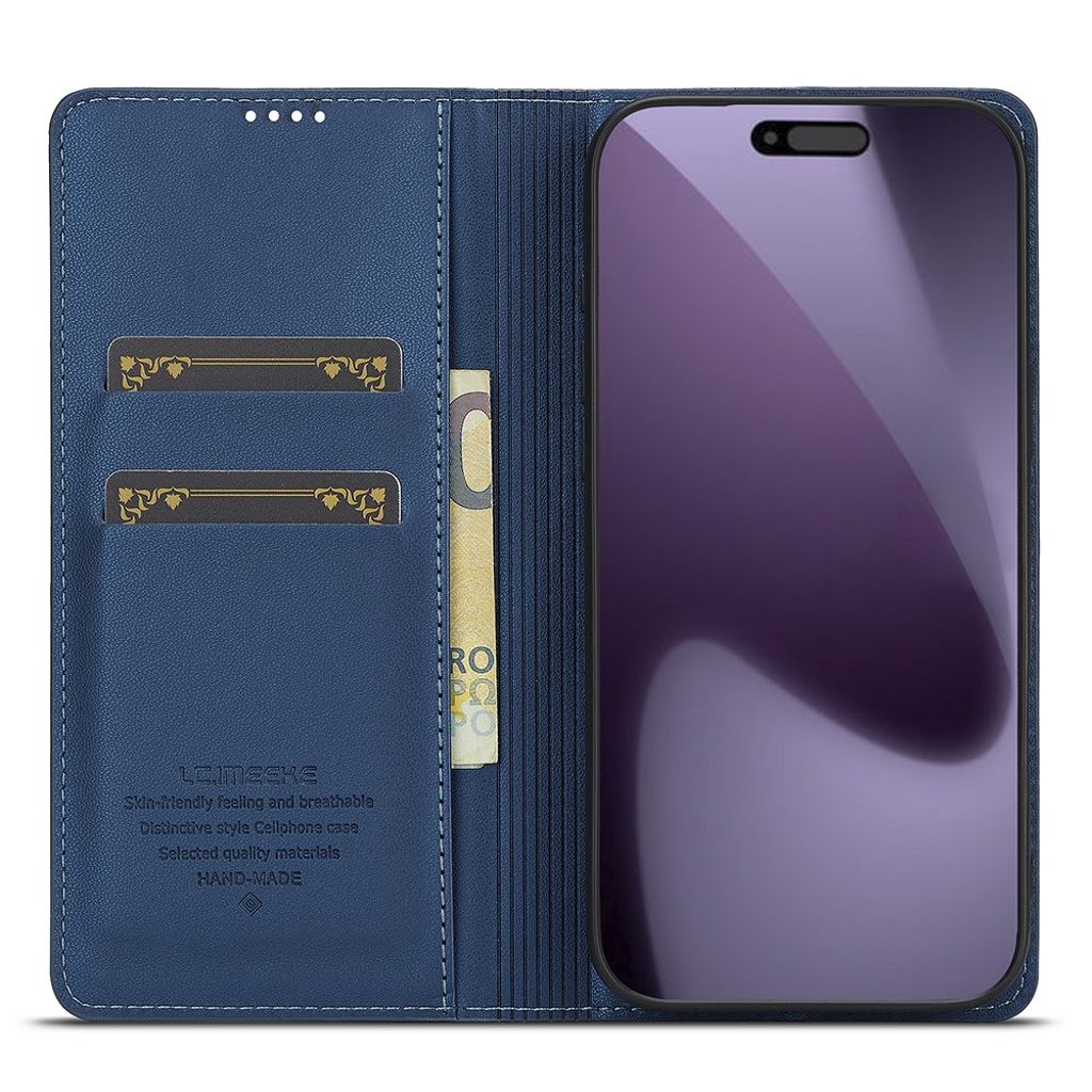 LC.IMEEKE iPhone 17 Pro Max Lompakkokotelo - Sininen