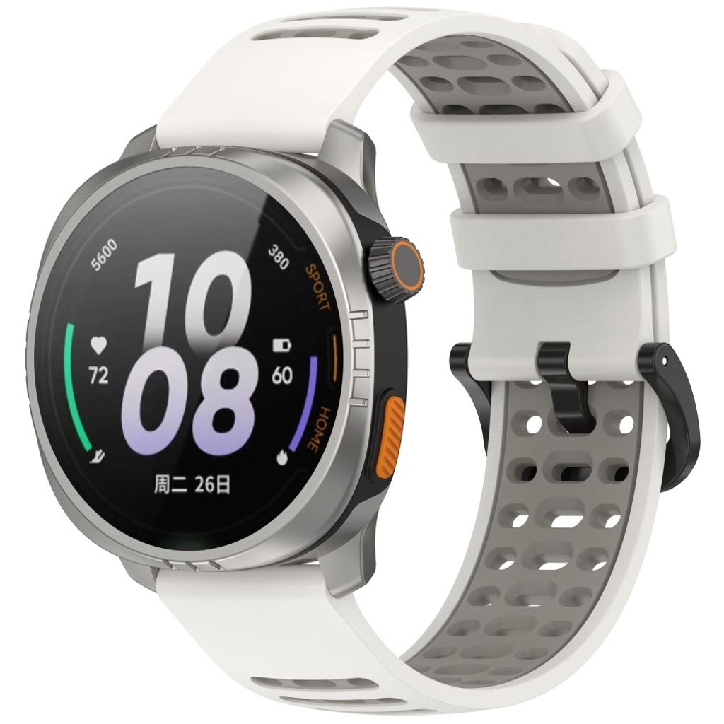 Xiaomi Watch S4 / Keep Watch Pilot 1 Klockarmband, 22mm - Vit / Grå