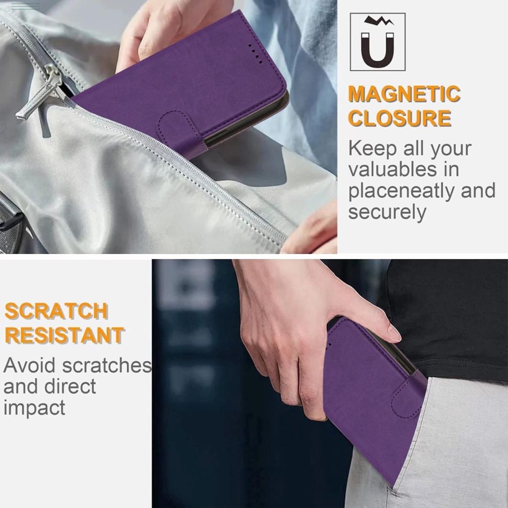 Xiaomi Redmi A5 4G Wallet Cover – Dark Purple