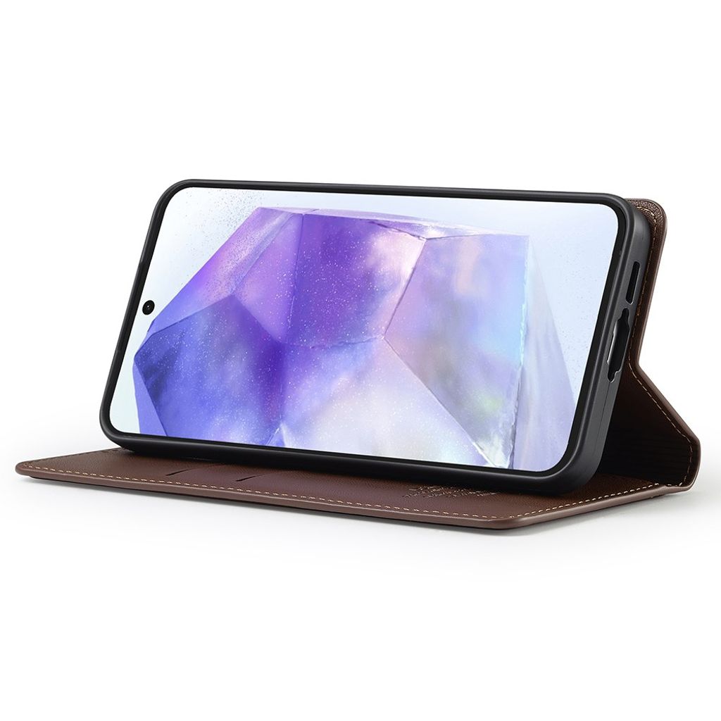 LC.IMEEKE Samsung Galaxy A17 5G Lommeboketui - Brun