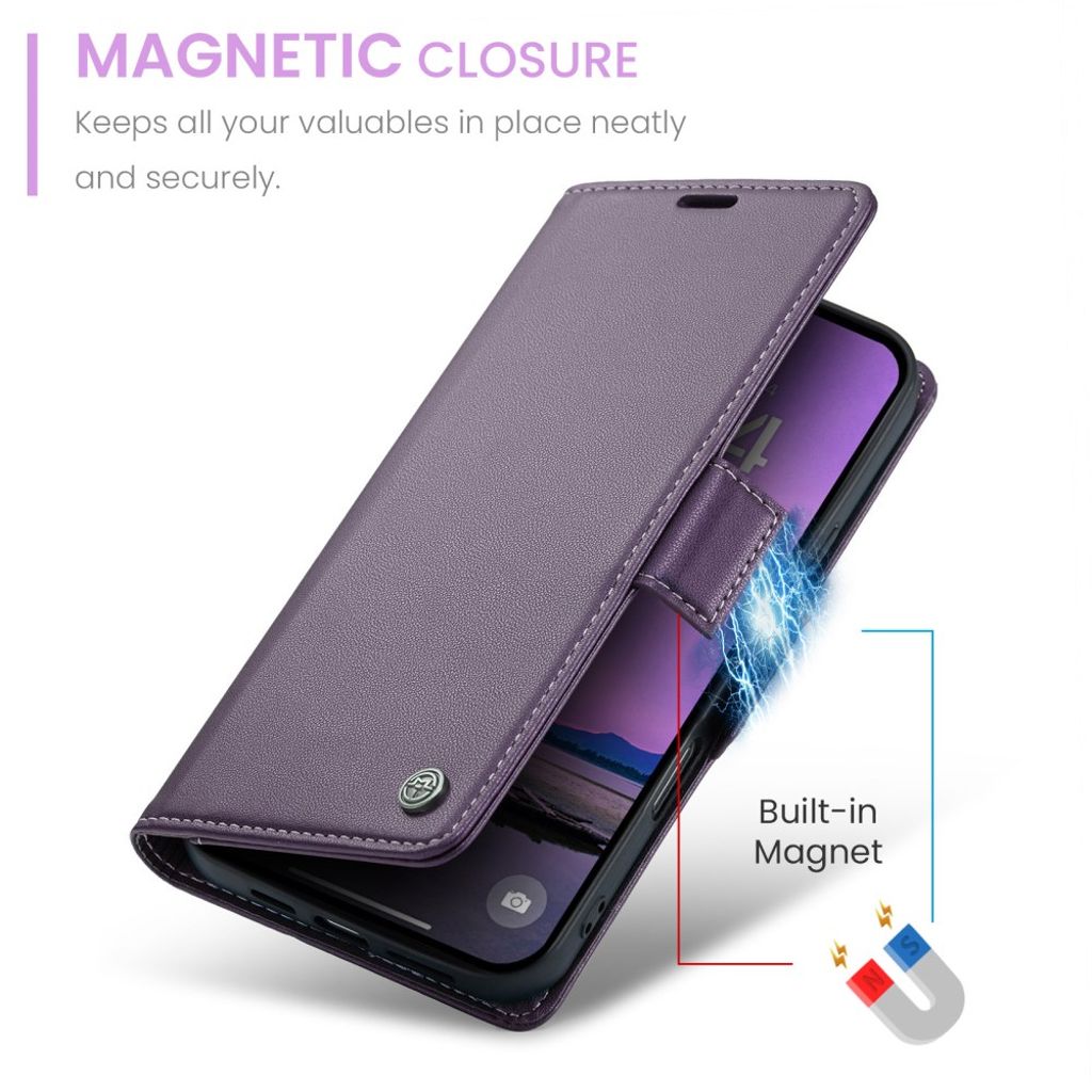 CASEME iPhone 17 Pro Max Etui med Stativ - Lilla