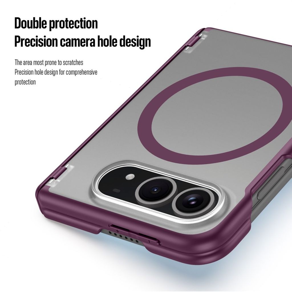 DUX DUCIS iPhone Fold MagSafe-etui – mørkelilla