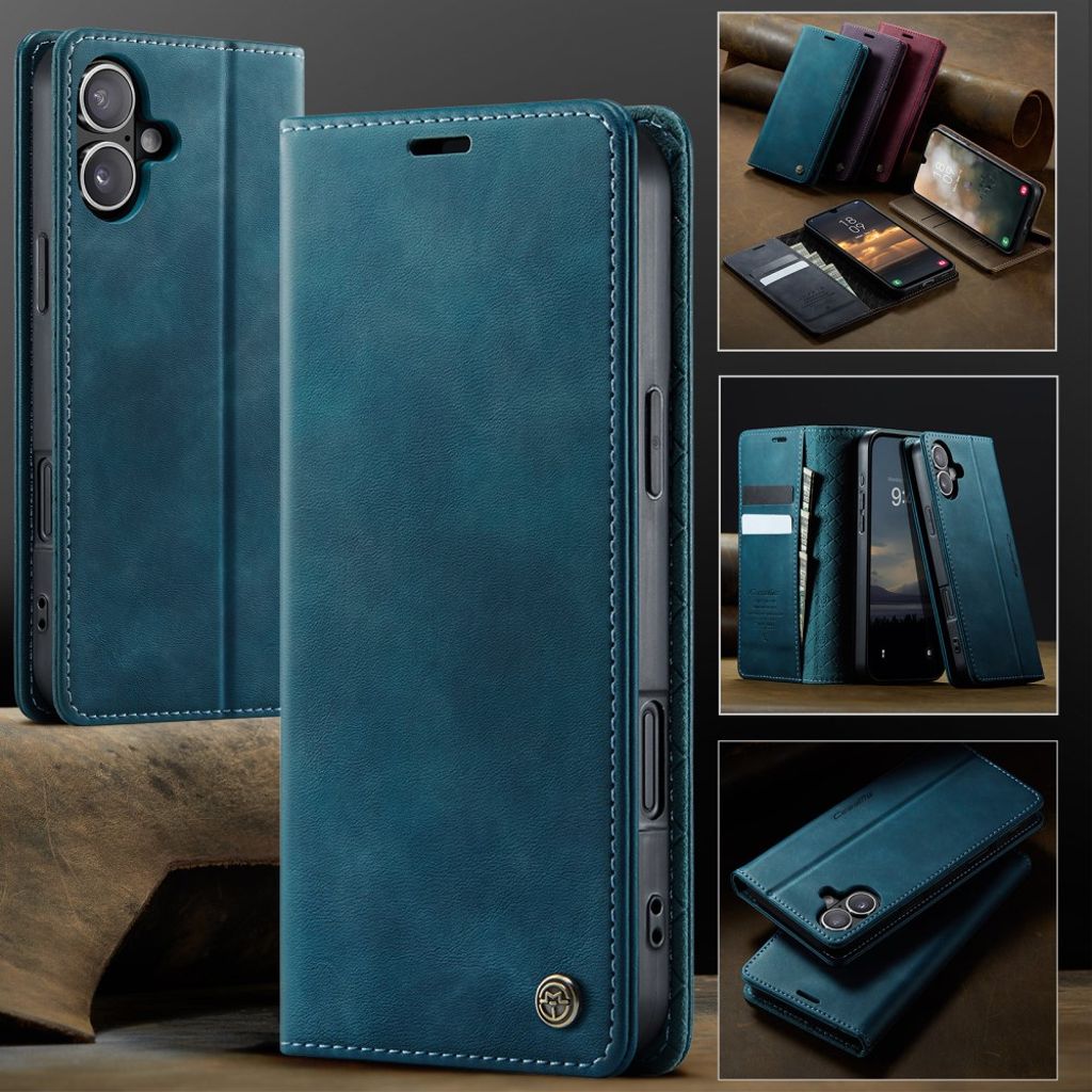 CASEME iPhone 16 Cover with Stand - Blue