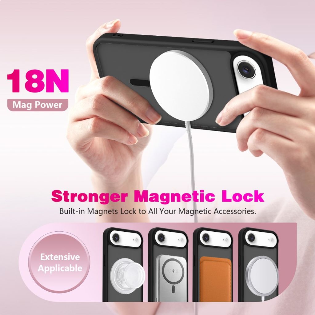 iPhone Air MagSafe Kuori Iskunkestävä - Musta