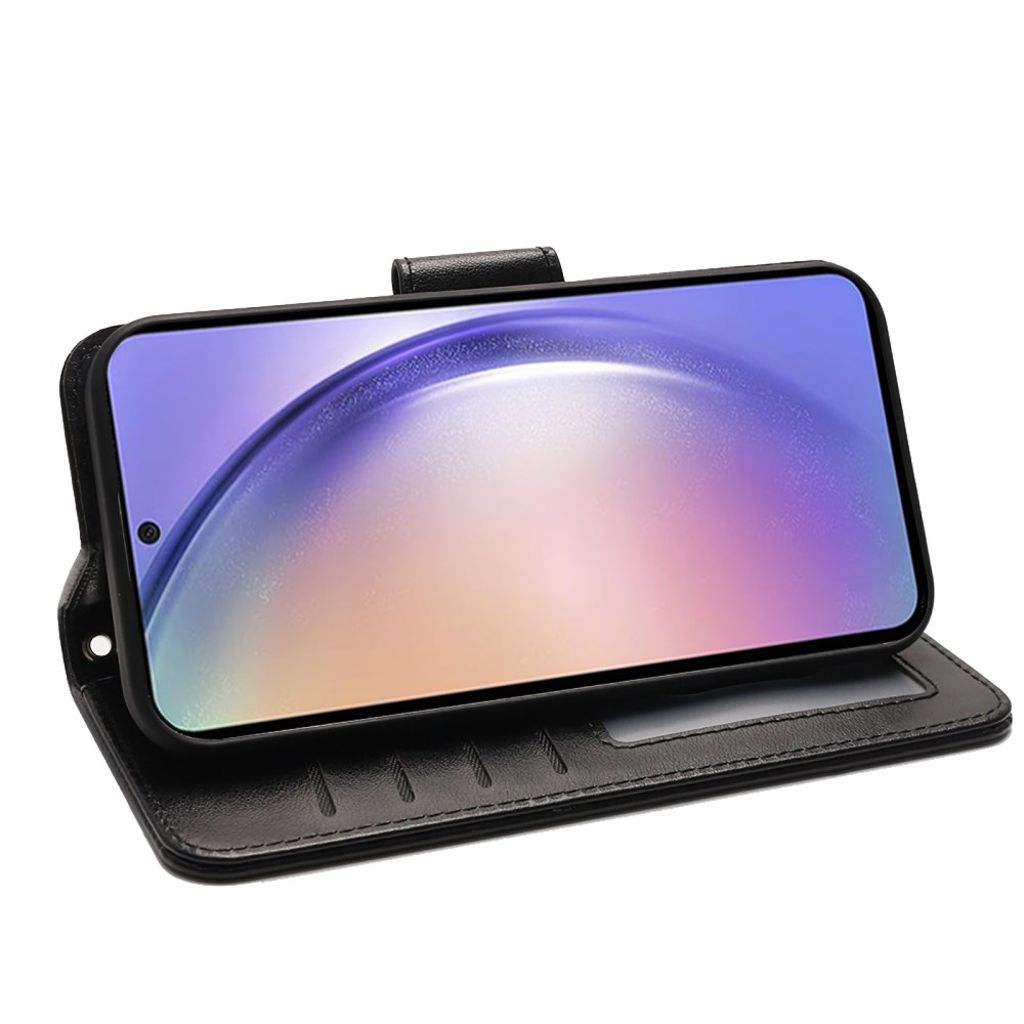 Samsung Galaxy A27 Plånboksfodral med Kortfack och Stativ - Svart