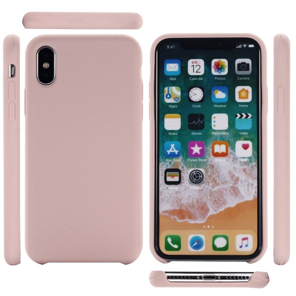 iPhone XS Max Liquid Silicone Cover – Lyserød