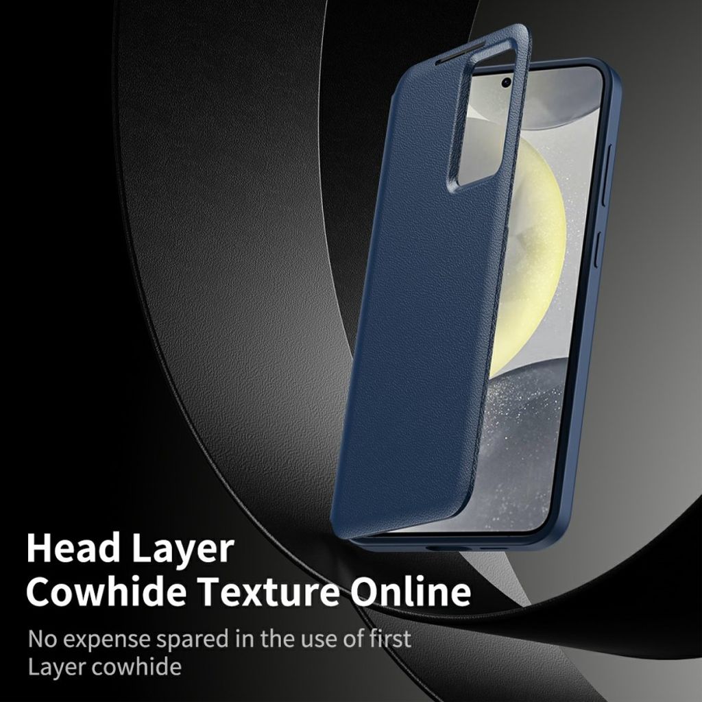 Samsung Galaxy S26 Ultra etui med kortholder Smart View-vindu - blå