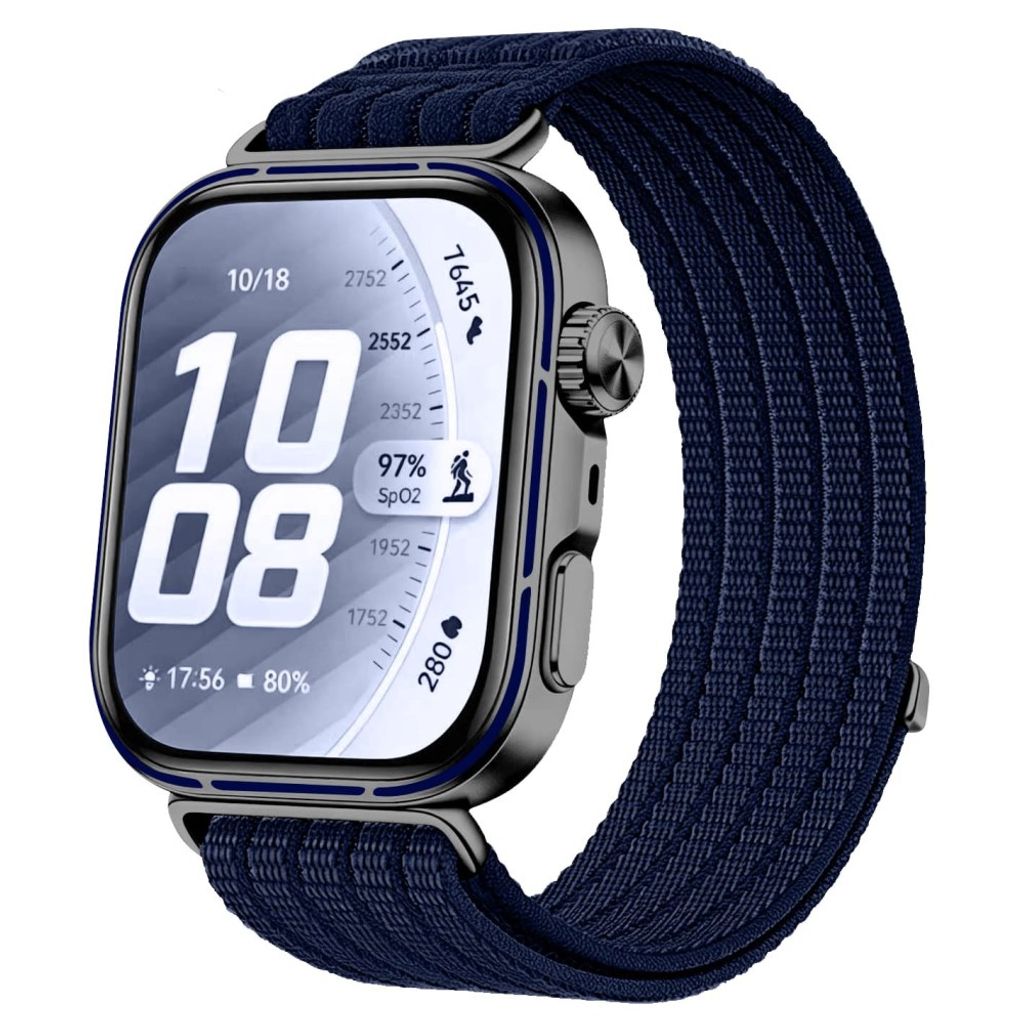 Huawei Watch Fit 5/5 Pro/4/4 Pro/3 Urrem i nylon - Marineblå