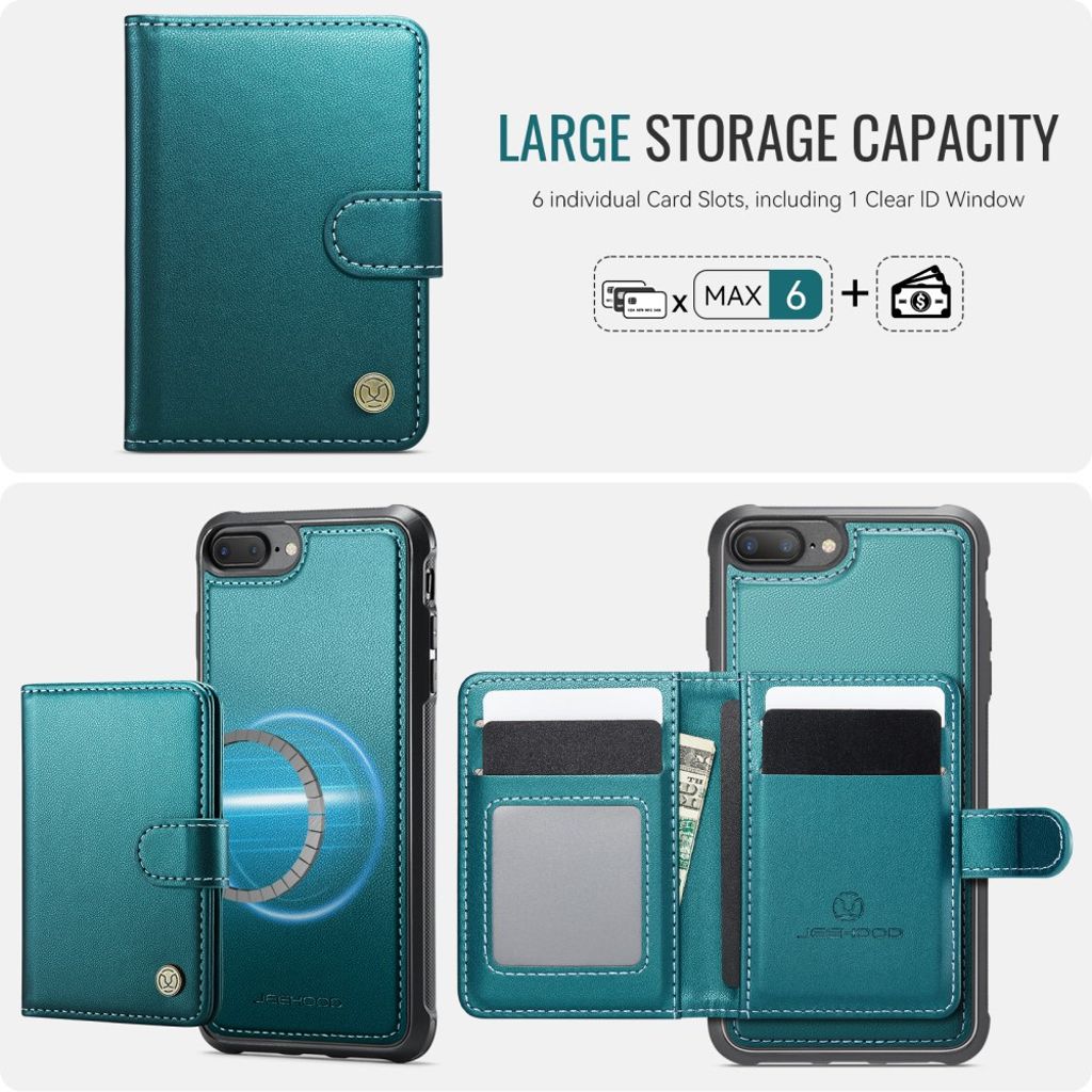 JEEHOOD iPhone 7 Plus / 8 Plus Cover med MagSafe - Grøn
