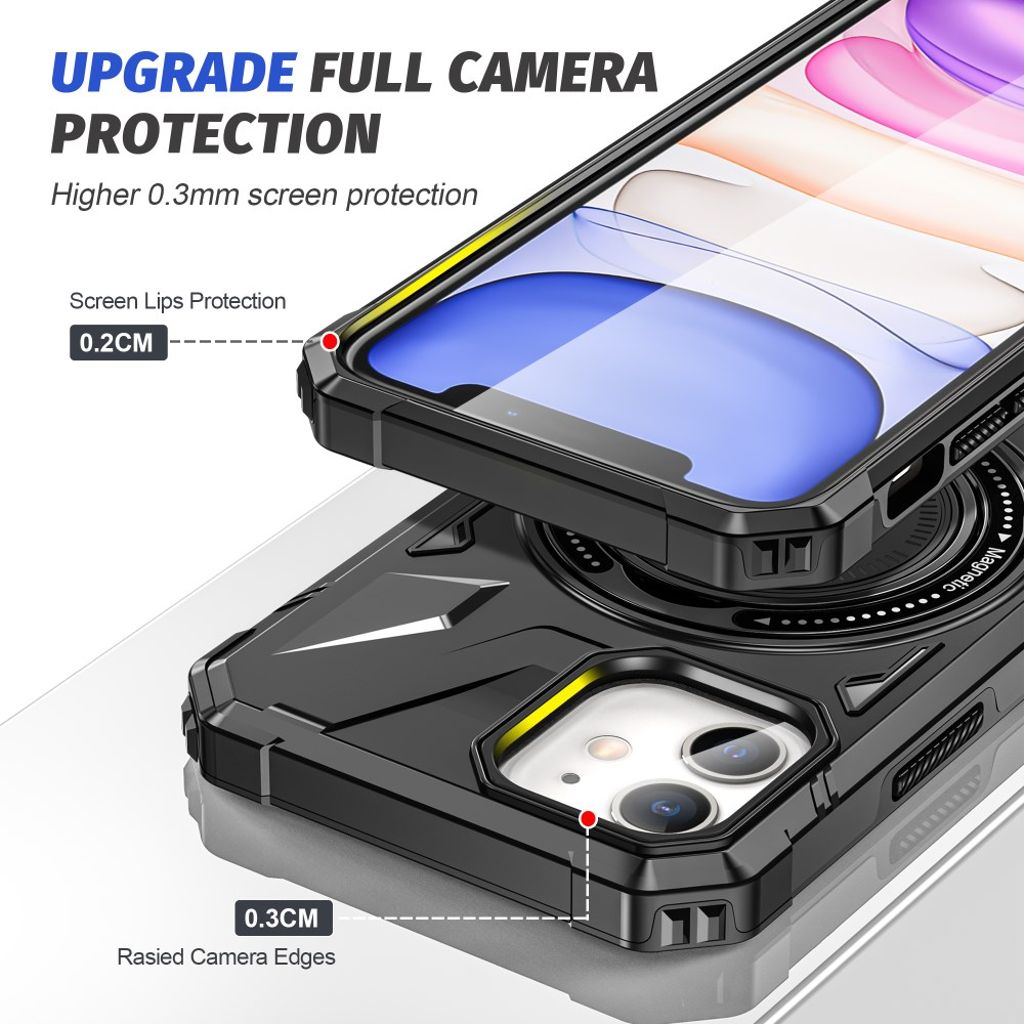 iPhone 11 Skal med Stativ - Svart