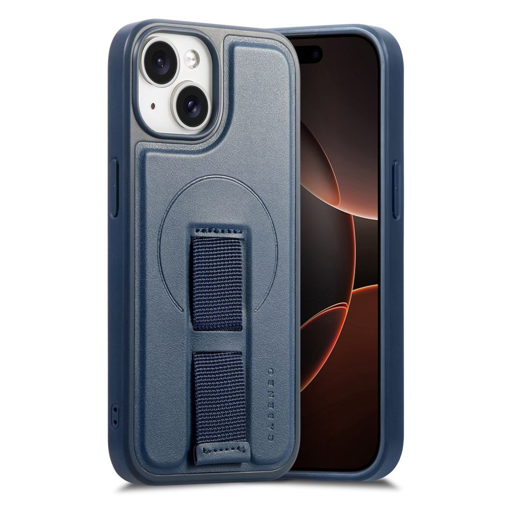 CASENEO iPhone 15 Plus/14 Plus MagSafe-deksel med håndgrep - Blå