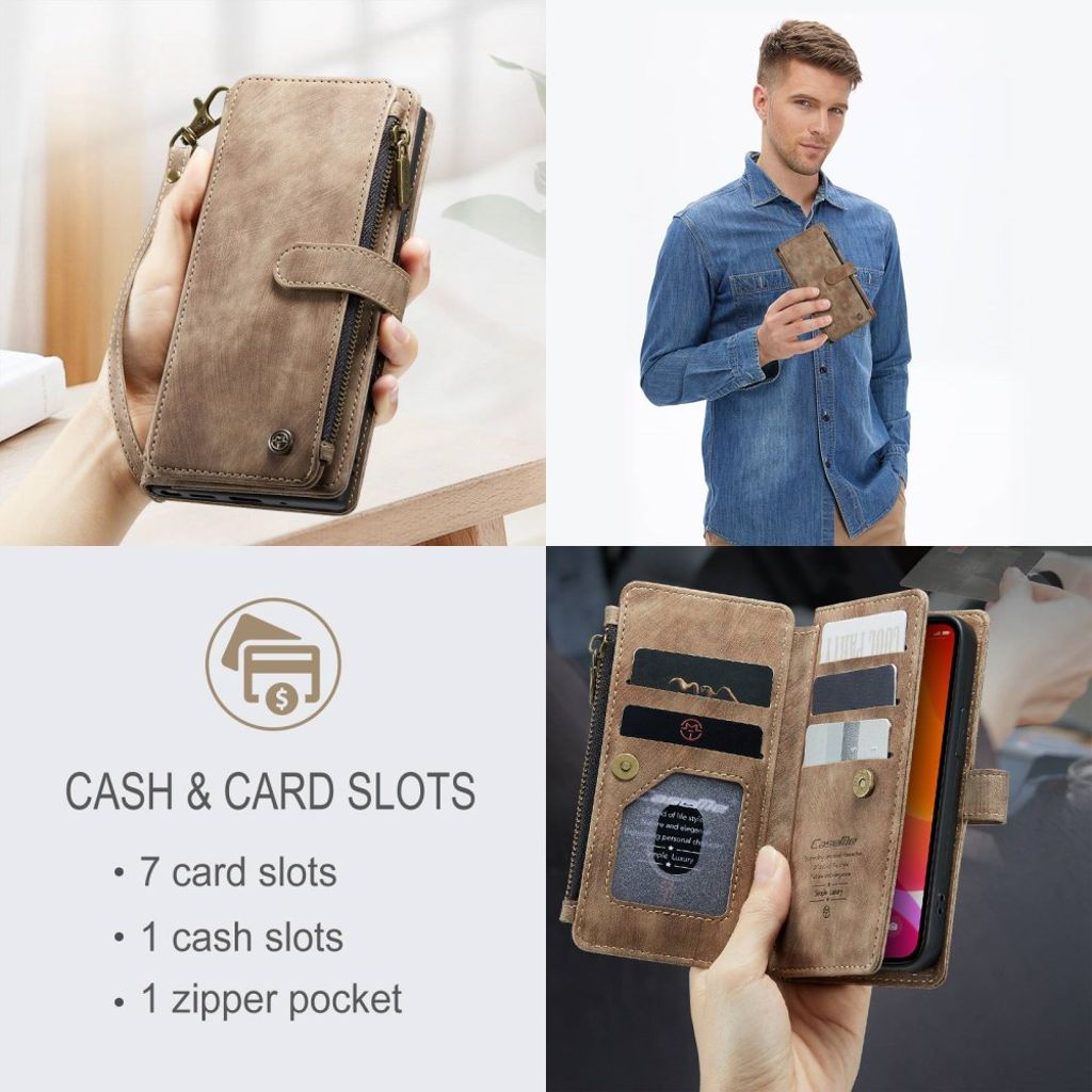 CASEME iPhone 12 Mini Cover with Stand - Brown